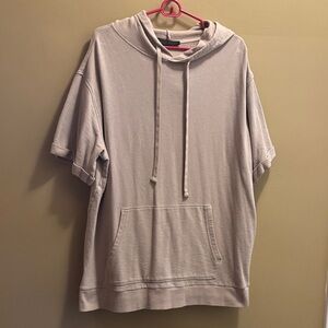 No Boundaries Light Taupe Short-Sleeve Hoodie